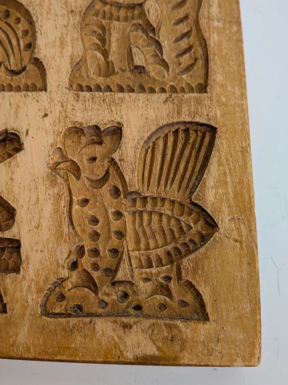 Carved wooden Dutch Cookie / Butter Mold Springerle Specula's Animal Windmill